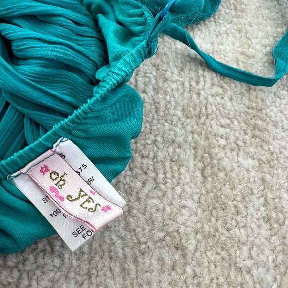 Vintage Y2K Oh Yes Fairy Babydoll Sleeveless Pleated Blouse Top M - Picture 2 of 8
